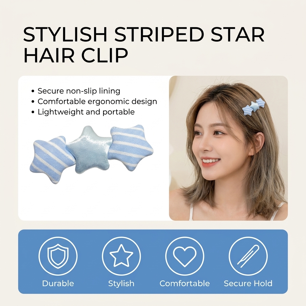 Cute Star Shaped Hair Clip For - Korean Girls Lifestyle ulasan dan harga