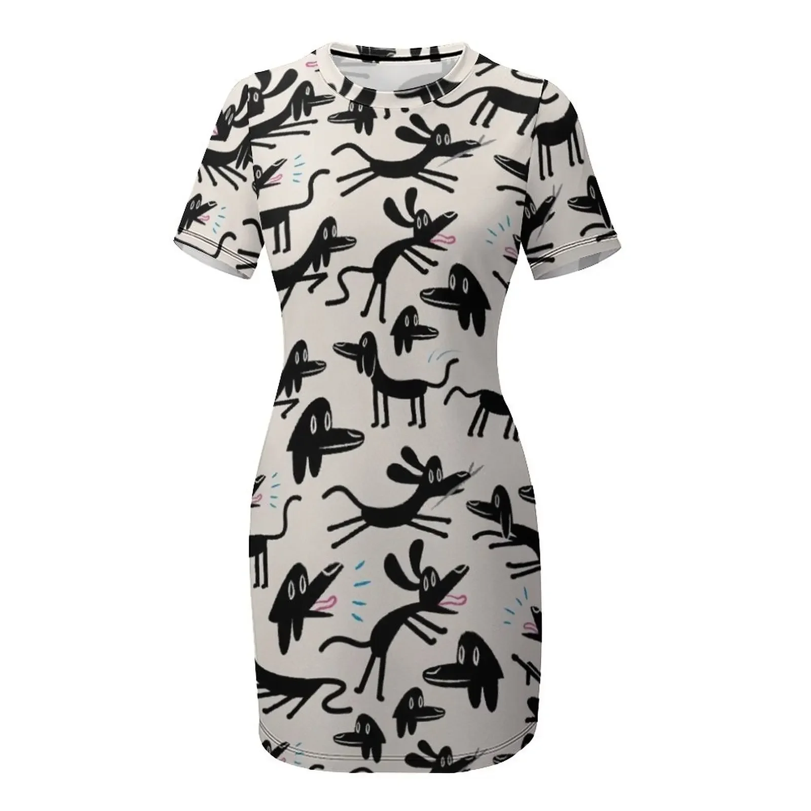 A Dog's Life Short-Sleeved Dre - Korean Lifestyle Trends ulasan dan harga