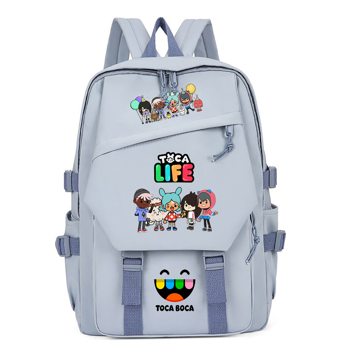 Toca Life World Print Backpack - Korean Girls Lifestyle ulasan dan harga