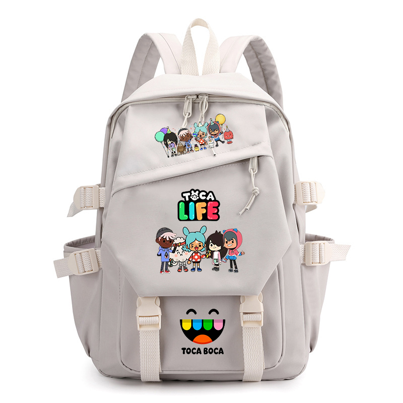 Toca Life World Print Backpack - Korean Girls Lifestyle ulasan dan harga