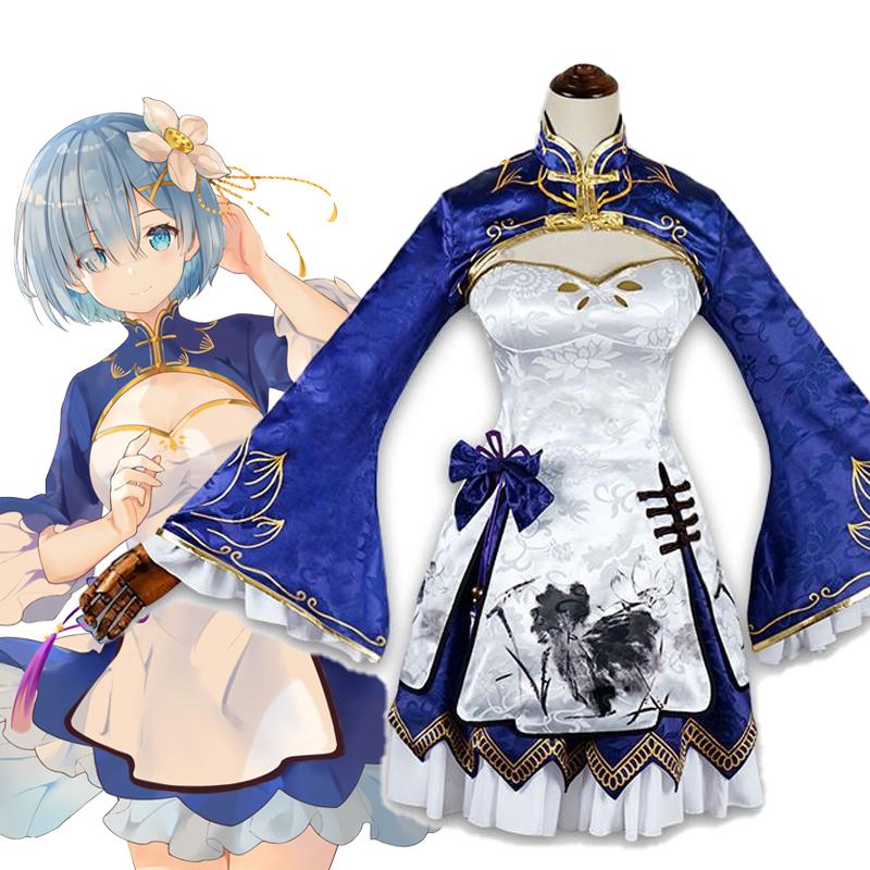 Rem Ram Cosplay Cheongsam Anim - South Korea Lifestyle ulasan dan harga